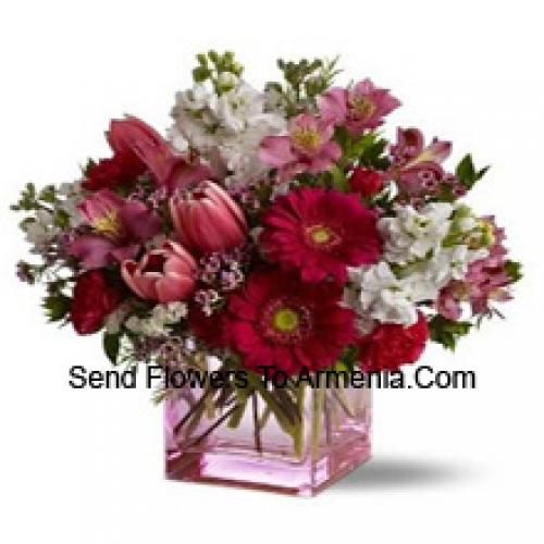 Beautiful Assorted Flowers in Vase