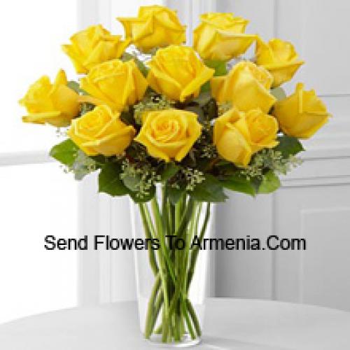 Pretty 11 Yellow Roses