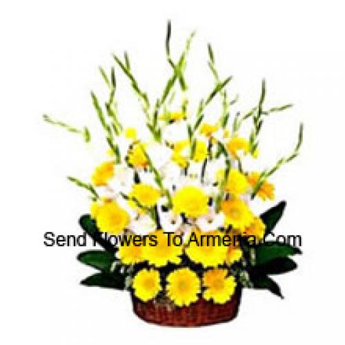 Yellow Gerberas with Assorted Flowers