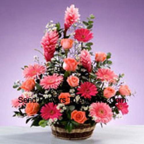 Assorted Stems Flower Basket