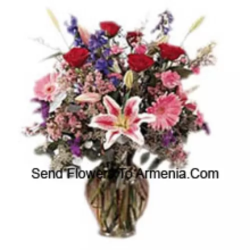 Assorted Flowers In A Vase