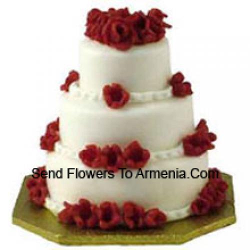 Huge 3 Tier Vanilla Cake