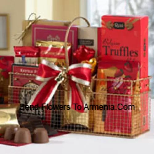 Small Basket Of Assorted Chocolates