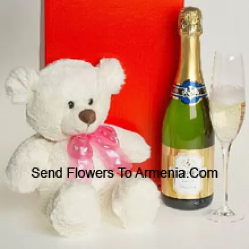 This exclusive wine hamper comes with Pierre Legendre Brut Sparkling (France) accompanied with an 8 Inches Cute White Teddy Bear. (Contents of basket including wine may vary by season and delivery location. In case of unavailability of a certain product we will substitute the same with a product of equal or higher value)